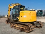 2016 New Holland E140CSR crawler excavator, rear three-quarter view