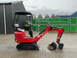 Field Construction HFT12 mini excavator, front three-quarter view