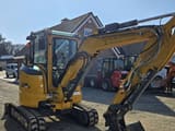 2023 XCMG XE35E mini excavator, front three-quarter view