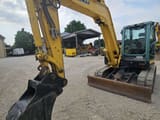 2014 Yanmar VIO80-U mini excavator front three-quarter view