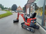 Mole M12 mini excavator, rear three-quarter view