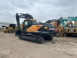 2024 Hyundai R225LC-9T crawler excavator, rear three-quarter view