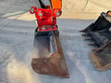 2022 Doosan DX50Z-7 mini excavator bucket and powertilt attachment