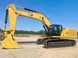 2022 Caterpillar 350 crawler excavator, side view