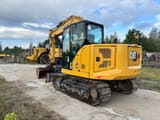 2022 Caterpillar 307.5 crawler excavator, rear three-quarter view