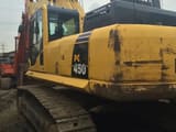 2018 Komatsu PC450-8 crawler excavator, rear three-quarter view