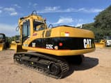 2018 Caterpillar 325C crawler excavator, rear three-quarter view
