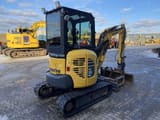 2018 Komatsu PC26MR-3 mini excavator, rear three-quarter view