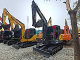 2022 Volvo EC60D mini excavator, front three-quarter view