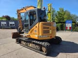 2017 CASE CX75C SR mini excavator, rear three-quarter view