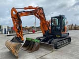 2021 Doosan DX85R crawler excavator, side view