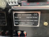 Vicsec VC15D mini excavator identification plate detail