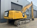 2015 Caterpillar 336F crawler excavator rear three-quarter view