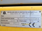 New Holland E485 2005 identification plate