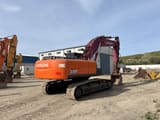 2010 Hitachi Zaxis 350LC crawler excavator, rear three-quarter view