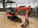 2021 Kubota KX015-4 mini excavator, front three-quarter view