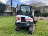2016 Bobcat E32 crawler excavator, rear three-quarter view