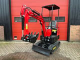 2024 JPC HT-12 mini excavator, front three-quarter view