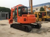 2022 Hitachi ZX75US crawler excavator, rear three-quarter view