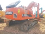 2023 Doosan DH225LC-7 crawler excavator rear three-quarter view