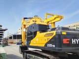Hyundai R220-9S crawler excavator, rear three-quarter view