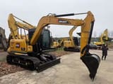 2024 Sany SY75C mini excavator, front three-quarter view