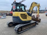 2016 Yanmar VIO80-1A mini excavator, rear three-quarter view