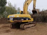 2018 Caterpillar 320C crawler excavator, rear three-quarter view
