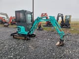 2018 Kobelco SK17SR-3 mini excavator, side view