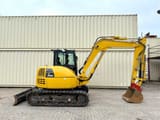 2022 Komatsu PC80MR-5 mini excavator, side view
