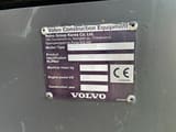 2017 Volvo EC300EL crawler excavator identification plate