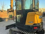 2018 Sany SY35C mini excavator, rear three-quarter view