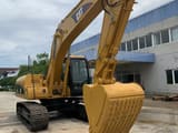 2022 Caterpillar 320CL crawler excavator, front three-quarter view