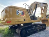 2017 Caterpillar 330GC crawler excavator, rear three-quarter view