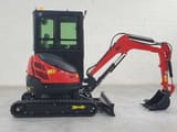2026 JPC HT25 mini excavator, front three-quarter view