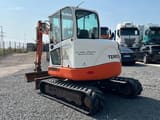 2008 Terex TC 50 mini excavator, rear three-quarter view