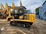 2016 Komatsu PC130-7 crawler excavator, rear three-quarter view