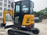 2021 Sany SY26U mini excavator, rear three-quarter view