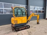 2017 Hyundai R16-9 mini excavator, rear three-quarter view