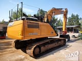 2016 CASE CX300D crawler excavator, rear three-quarter view