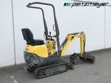 2020 Wacker Neuson 803 mini excavator, rear three-quarter view
