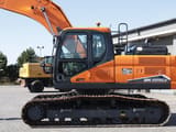 2022 Doosan DX225LC-7 crawler excavator, side profile view