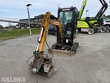 2022 Sany SY18C mini excavator, front three-quarter view