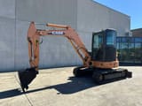 2010 CASE CX55B mini excavator, side view