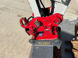 2016 Takeuchi TB240 mini excavator Powertilt attachment close-up