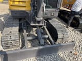 2024 Volvo EC60D mini excavator front view with blade