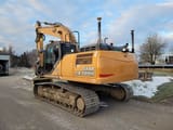 2015 CASE CX300D crawler excavator, rear three-quarter view