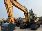 2019 Hyundai 215-9 crawler excavator, front three-quarter view