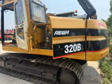 2022 Caterpillar 320B crawler excavator, side view of engine compartment