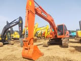 2022 Doosan DH225LC-7 crawler excavator, front three-quarter view